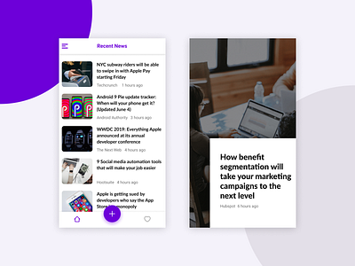 RSS Reader App - Feed Screen