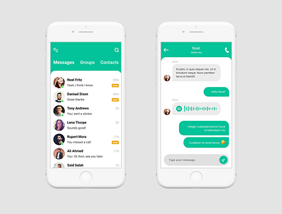 Chat app android app app design app screen chat chat app chatting design ios messenger mobile app ui ui design ux