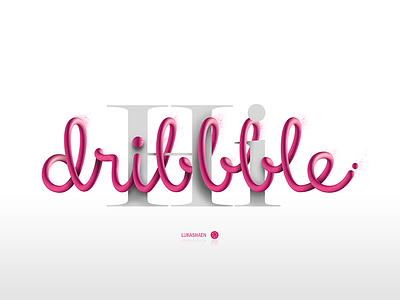 Hi, Dribbble! art calligraphy creative design first post illustration illustrator inspiration logo photoshop typography vector