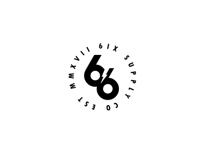 6ix Supply Co. branding illustration illustrator logo logodesign logodesigner logomark logotype type typography