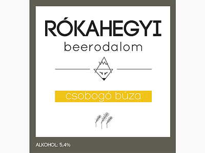 rokahegyi beerodalom label_02 beer branding design graphic label minimal