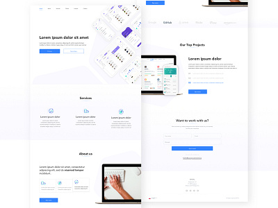 Agency Website Concept agency clean design form icon mock ups ui ui ux website