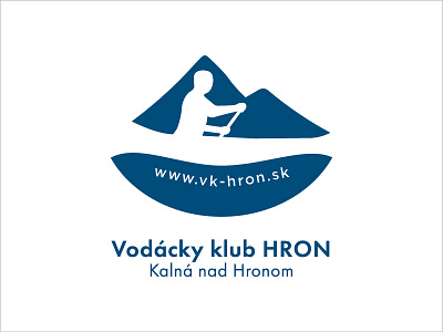 Vodácky klub Hron logo branding design identity logo logo design logotype mark