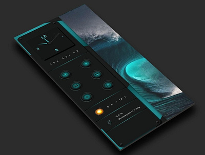 TEAL for KLWP design homescreen icon mobile ui