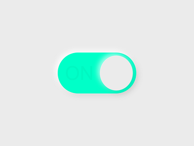 ON button green on off shape ui