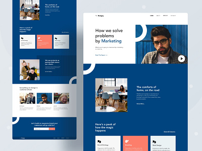 Agency landing page