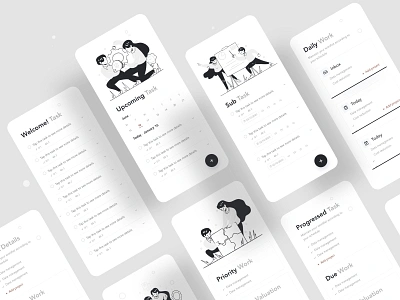 Todoist Application Redesign app application application design business design illustration illustrations ios mobile app mobile ui mobileapplication mobileapps product design typography ui uiux ux web webdesign website