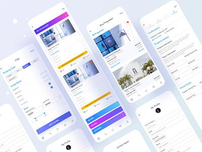 Real Estate Mobile Application app design application business design header hybrid illustration ios ios app mobile mobile app mobile app design mobile ui real estate realestate typography ui ux web website