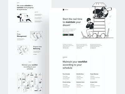 Todoist Application Landing Page color design header illustration illustrations task list task management todoist todolist typography ui ui design uiux user experience user interface design userinterface ux web website worklist