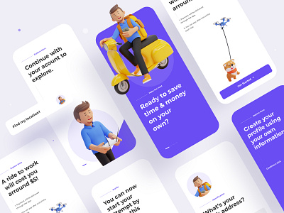 Virtual connection Mobile Application 3d app design application business color connection delivery delivery app design header illustration illustrations ios mobile app mobile application typography ui virtual web website