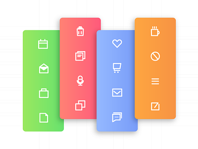 Icon Pack color gradient icon icons illustration illustrations pack