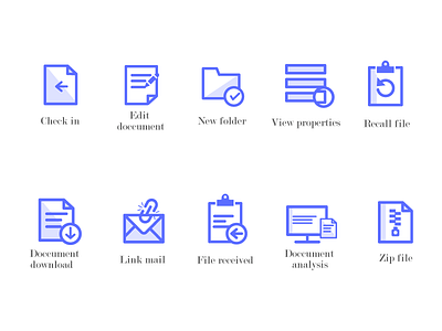 Icons check documentation icon iconography icons illustration illustrations set ui web website zip