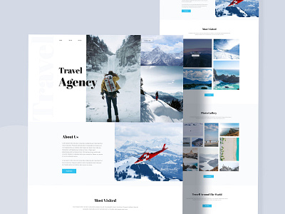 travel agency blog color design explore header hotel place planner tour travel travel agency typography ui ux web website