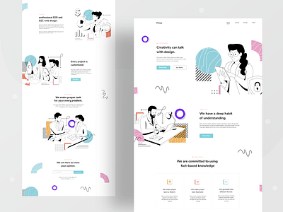 Design Firm landing page branding business character consultancy design designer firm header illustration illustrations landingpage marketing order performance typography ui ux visual web website