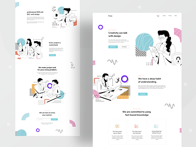 Design Firm landing page
