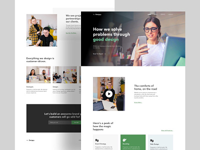 Design firm Landing Page Exploration