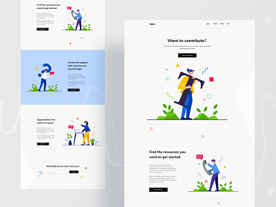 Farming landing page exploration agribusiness agricultural agriculture character color cultivation design farming firm gradient header illustration illustrations research startup typogaphy ui ux web website
