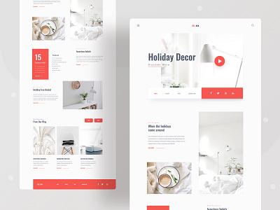 Landing Page Exploration application business businesscard character color decoration furniture header home illustration illustrations logo product design research typography ui ux web website