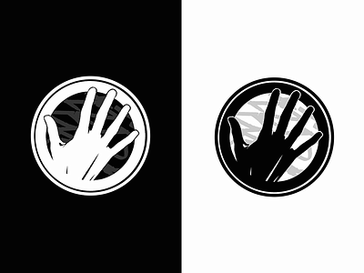"The Hand of God" Logo Concept design graphic illustration logo