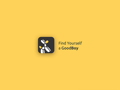 GoodBoy App Icon app icon daily ui dailyui dailyuichallenge design dog logo ui ui design uidesign yellow