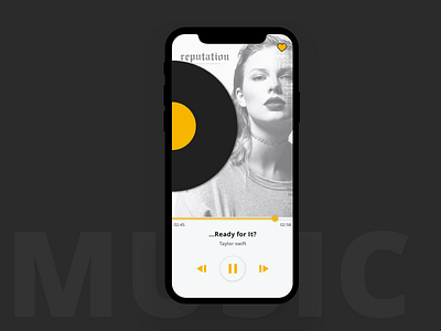 Media Player clean design clean ui daily ui dailyui dailyuichallenge design media music music app player ui ui design uidesign