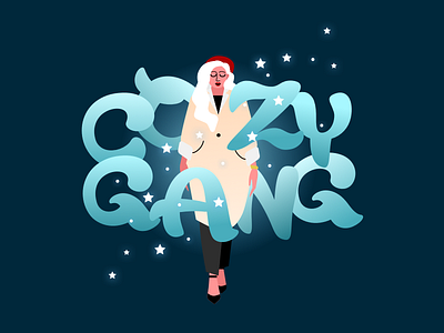 Loyal ❄️ character clothing cozy cozy gang girl lettering snow winter woman