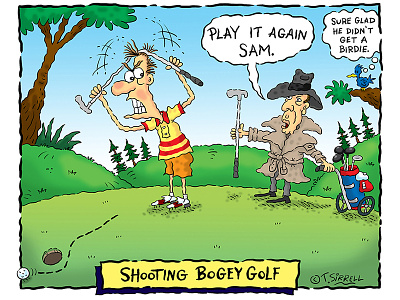 Shooting Bogey Golf bogey bogey golf golf golf cartoon golf fan mug sports cartoon t shirt
