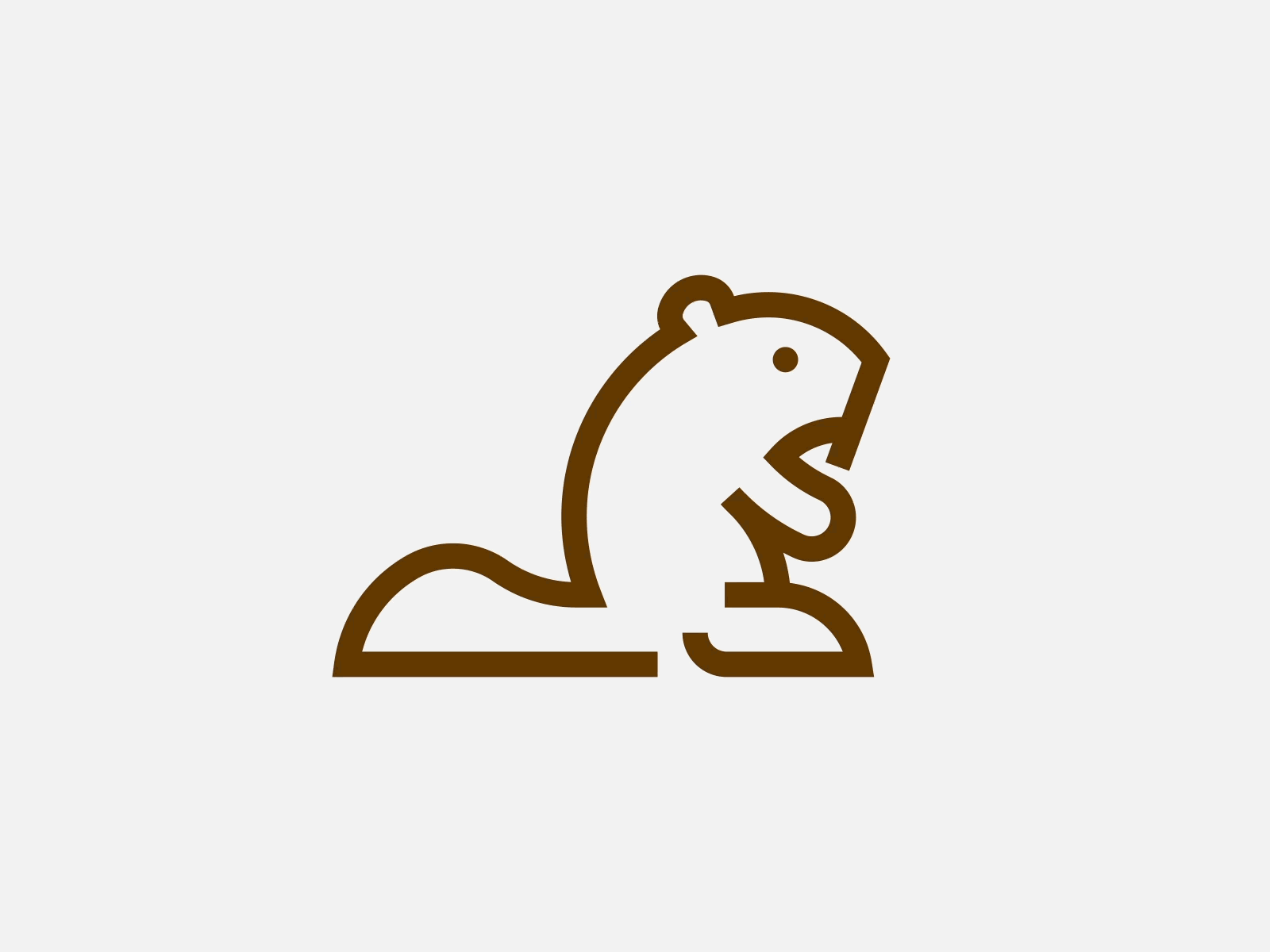 Beaver Logomark animal animal logo beaver beaver logo beaver mark branding golden ratio grid identity logo logo grid logomark mark