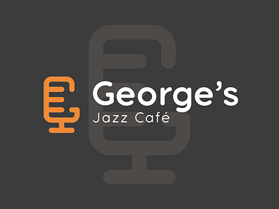 George's Jazz Café Logo branding cafe cafe branding cafe logo identity jazz jazz cafe jazz logo logo mark