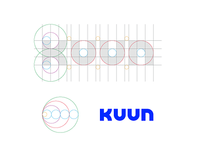KUUN Wordmark Grid identity letterlogo logo logo design logo grid software logo tech tech logo wordmark