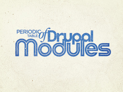 Periodic Table of Drupal Modules