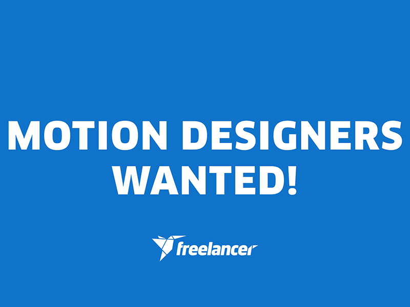 Junior Motion Design designer freelancer.com i need a job i want monies job motion designer