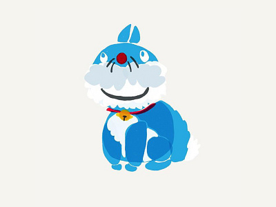 Its almost easter. apattra blue character character design dora doraemon illustrator patty