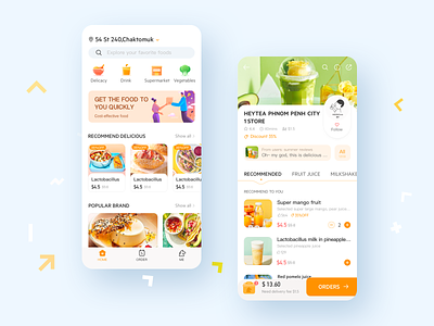 Design of a takeout app ui