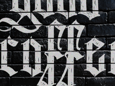 Close up of WIP blackletter calligraphy blackletter calligraphy coffee handlettering script typography wip work in progress