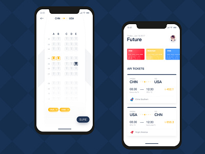 飞机票 animation app design fluent ios iphone minimal mockup productivity transition ui ux