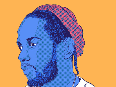 Kendrick Lamar Portrait by Daniel Simmonds on Dribbble