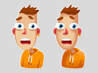 Teen Boy 2d cg character illustration modern rendering toon