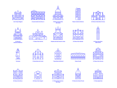 Venezia Landmark Icons 02