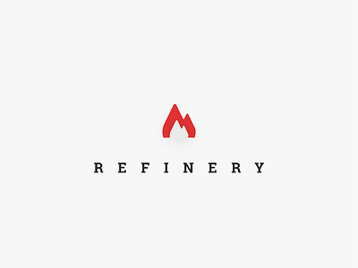 The Refinery Logo Design branding fire logo red