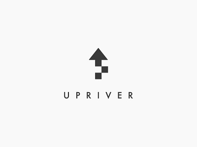UPRIVER PROJECT logo - in process design gray logo