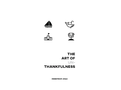 The Art of Unthankfulness - Sermon Series Icons branding icons sermon series