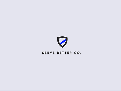 Serve Better Logo blue branding logo