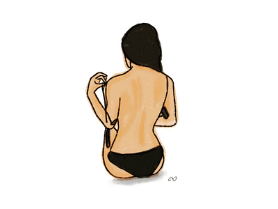 ♀️ girl nude illustration