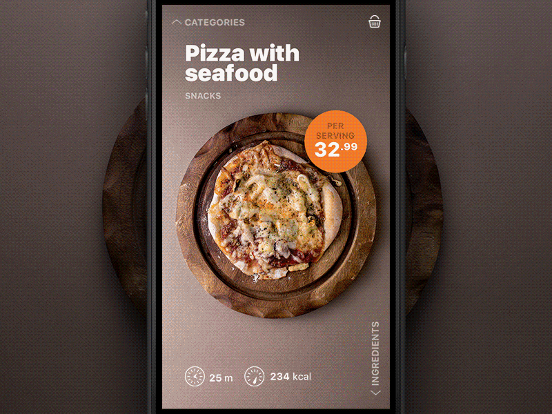 View recipes app food interaction interface ios recipes ui ux
