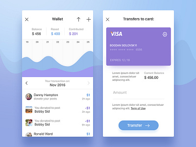 Wallet app design ecommerce interface ios iphone ui wallet
