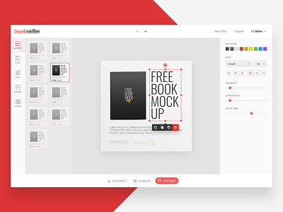 Book Editor books cover design editor ui ux