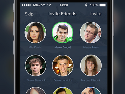 ScoolMate Invite app friends invite ios mobile people photos