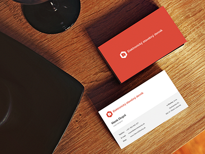 Simple, Flat Business Cards business card flat simple