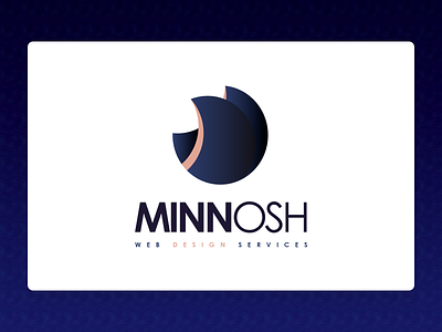 Minnosh branding golden ratio gradient illustrator logodesign webdesign